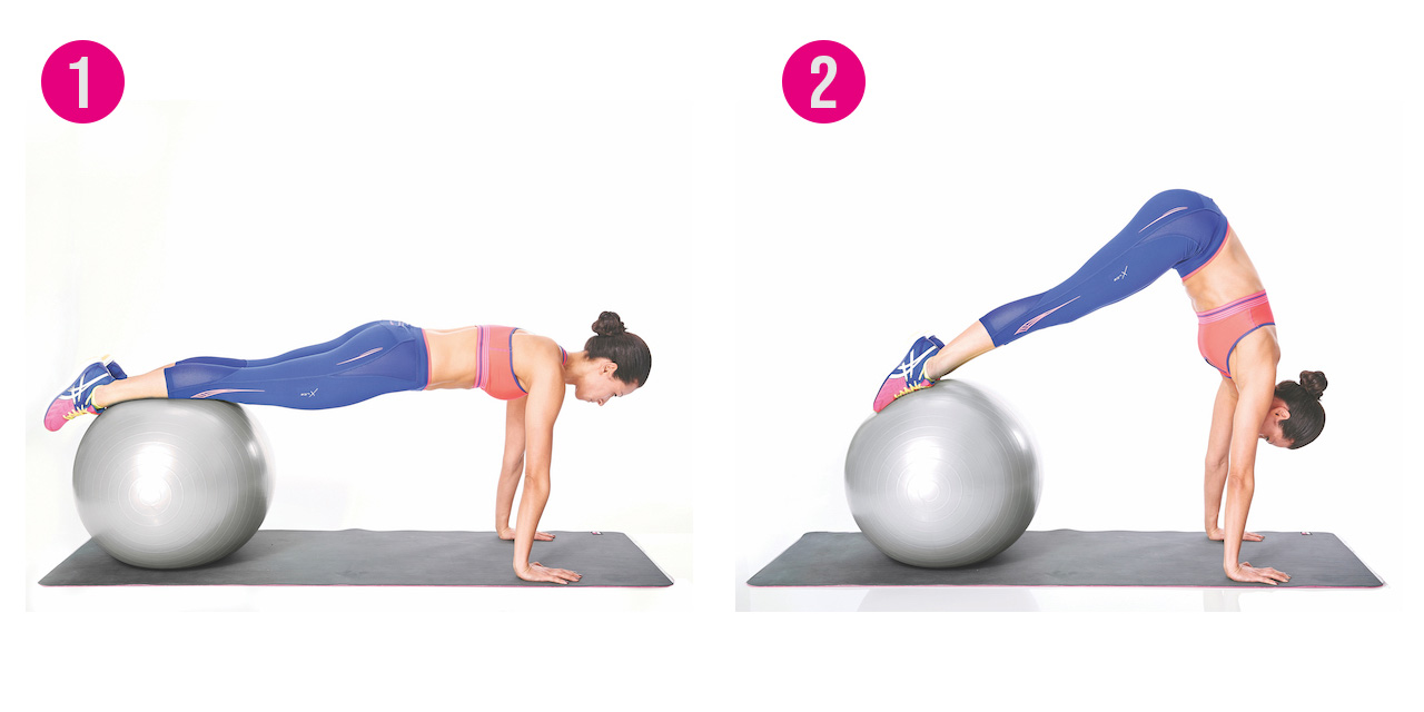 Stability ball pikes