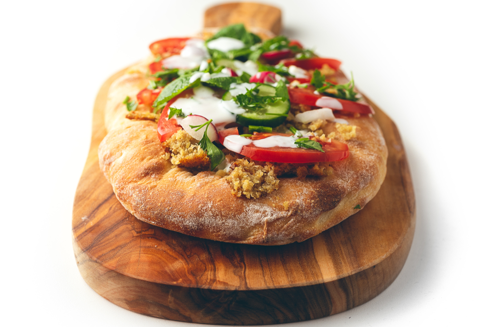 Pitta bread pizza