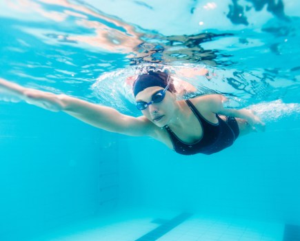 Woman swimming