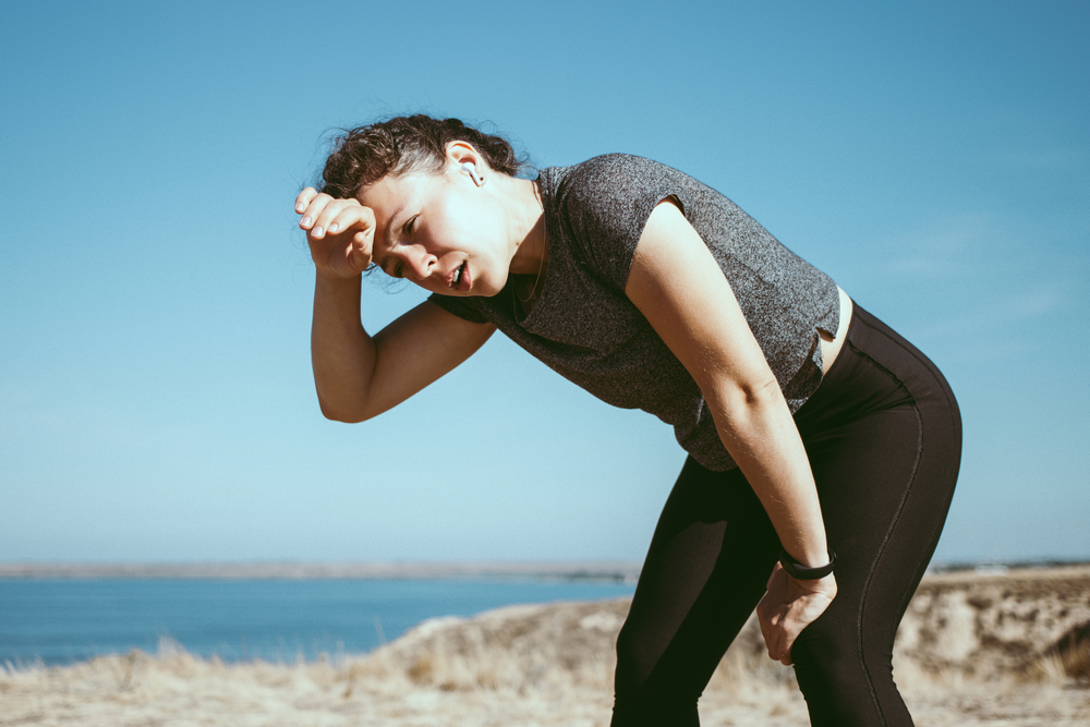 Exercising in hot weather running in parks summer