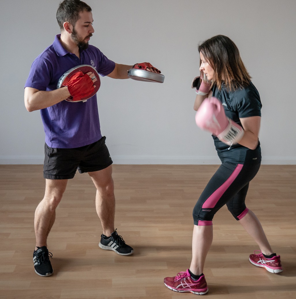 Woman boxing Boxing for weight loss women's fitness