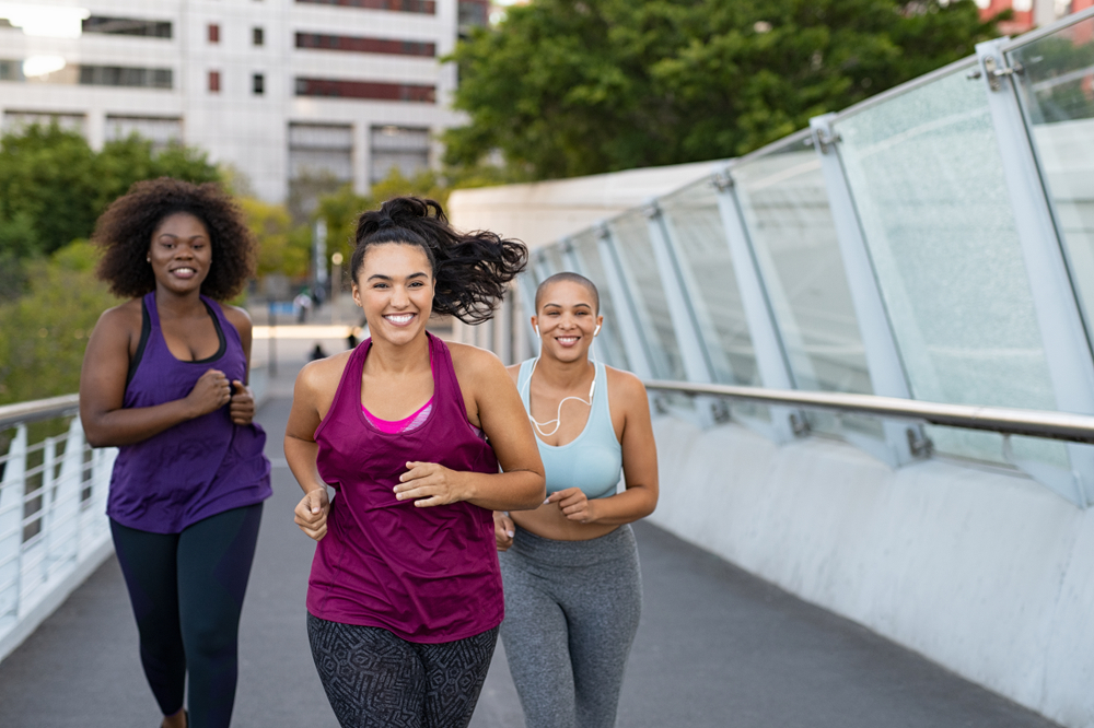 Women running