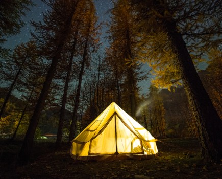 Tent in the woods