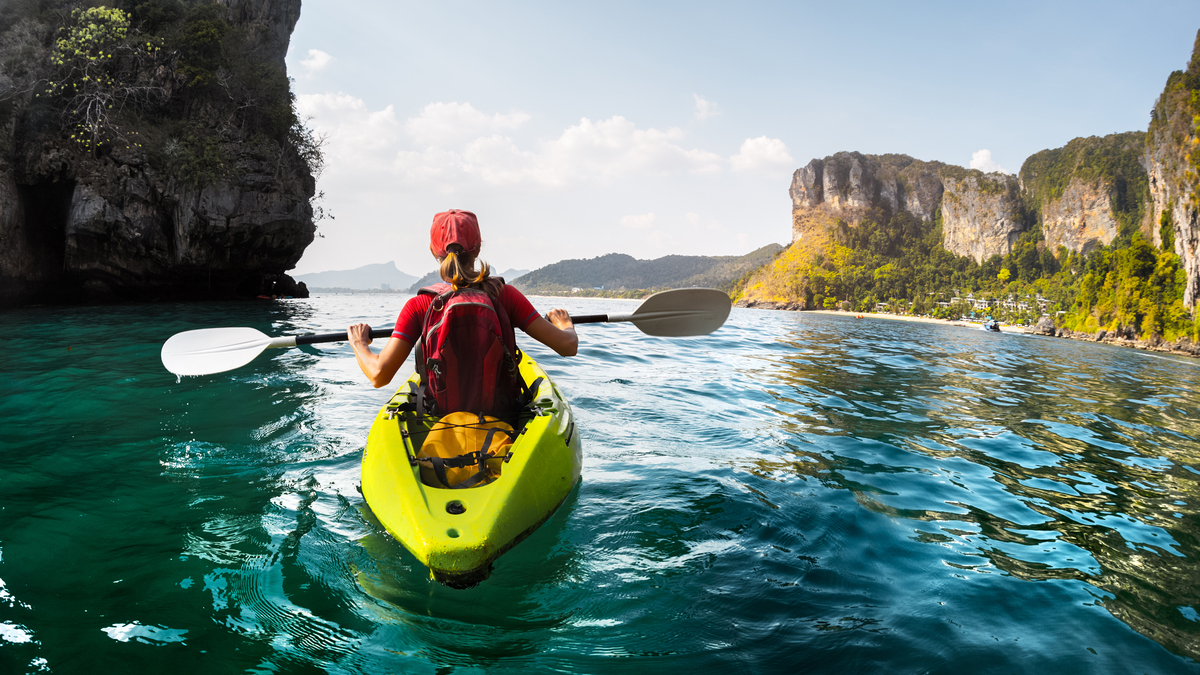 sea kayaking beach fitness