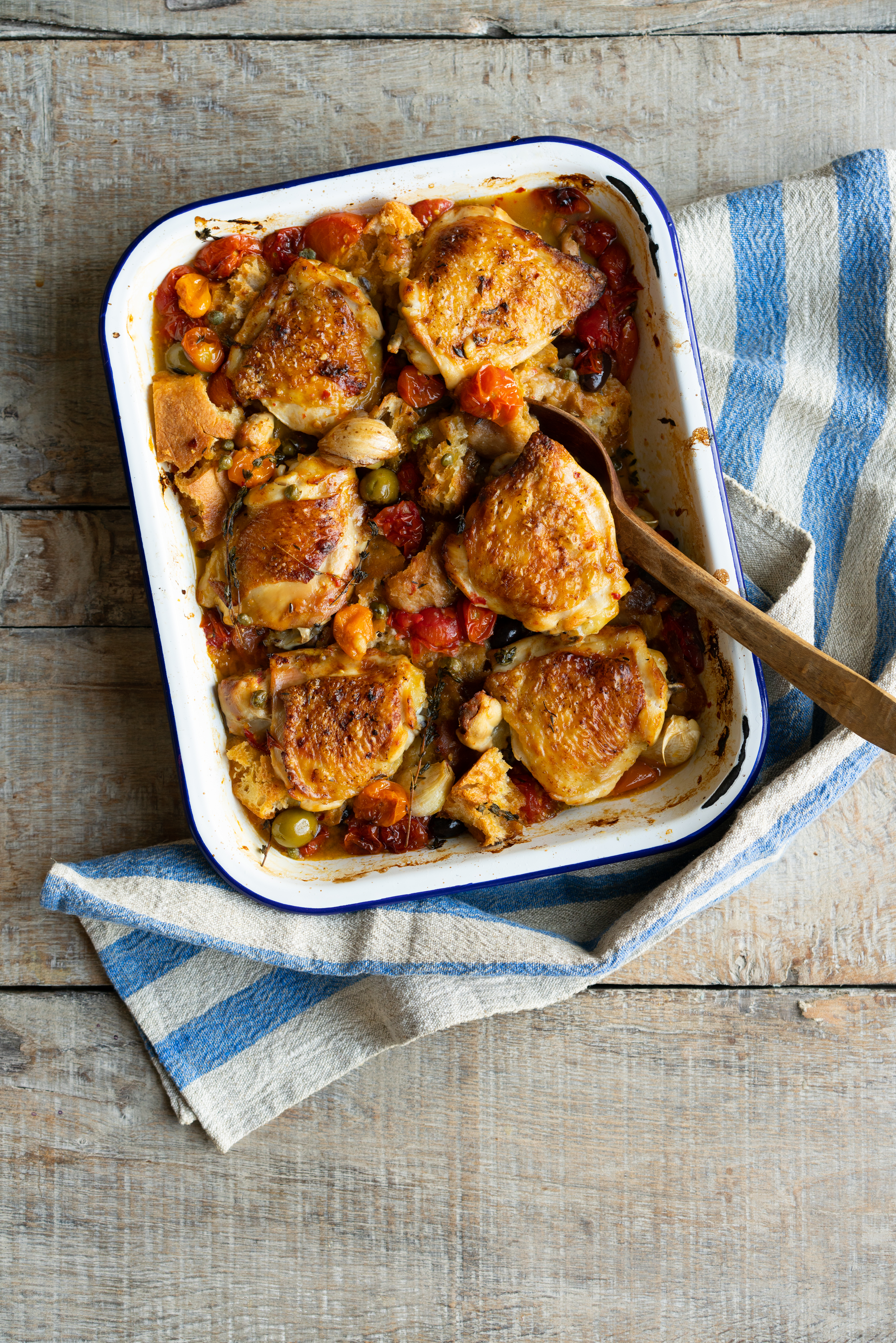 chicken and vegetable traybake recipe