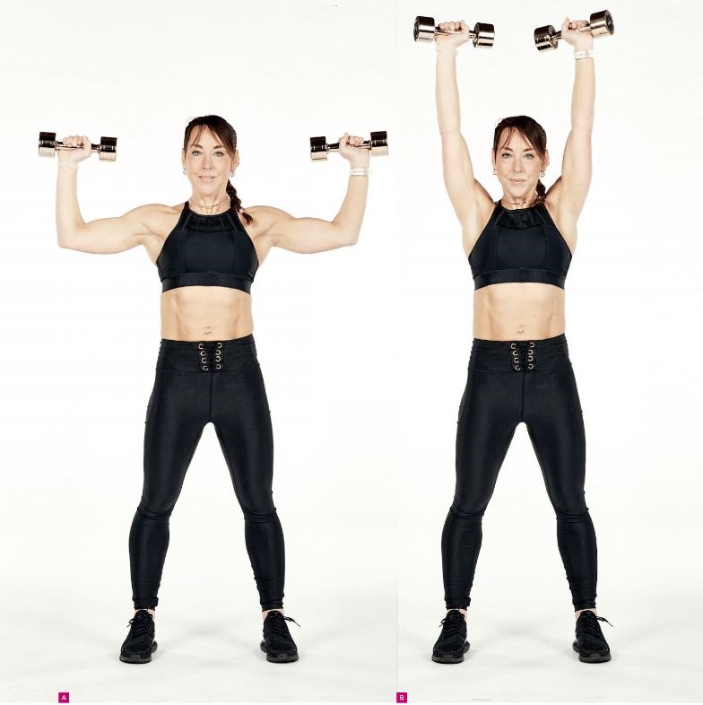 Ladies dumbbell online workout