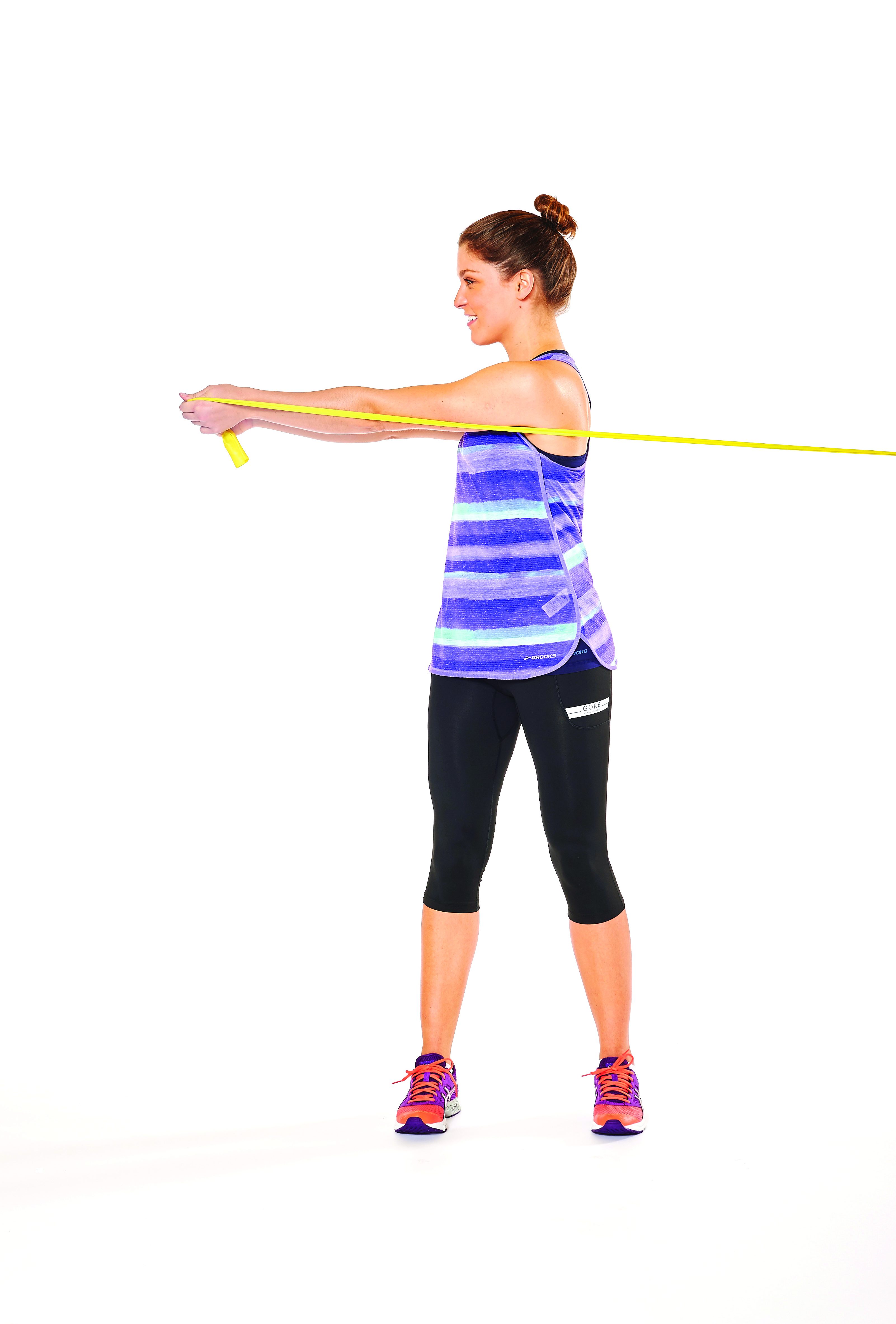 woman demonstrating straight arm rotation