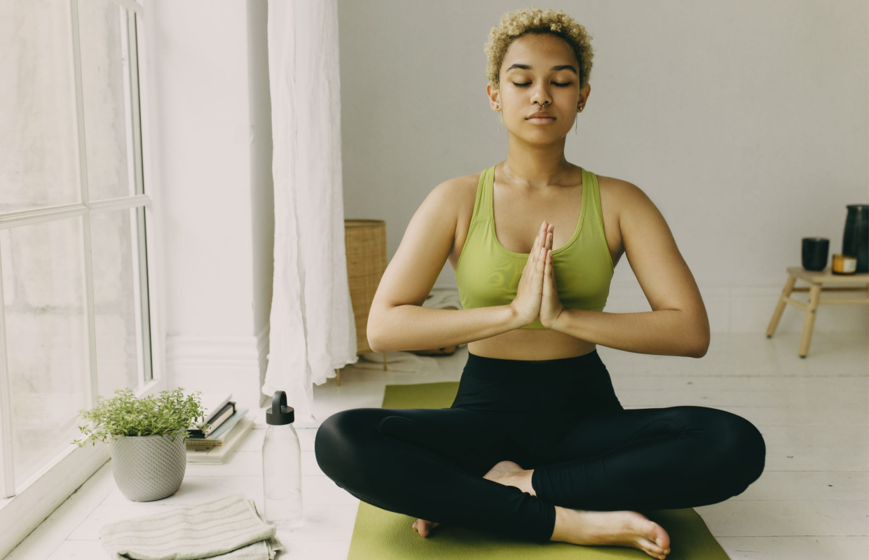 Relieve stress with yoga breathing exercises