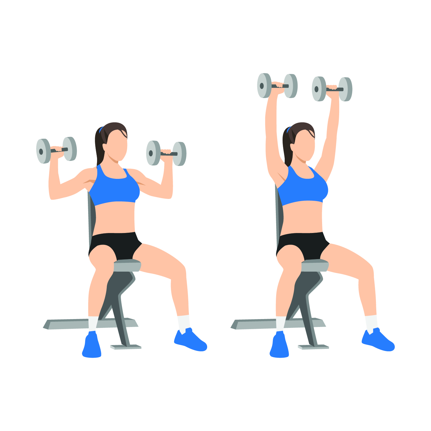 seated shoulder press