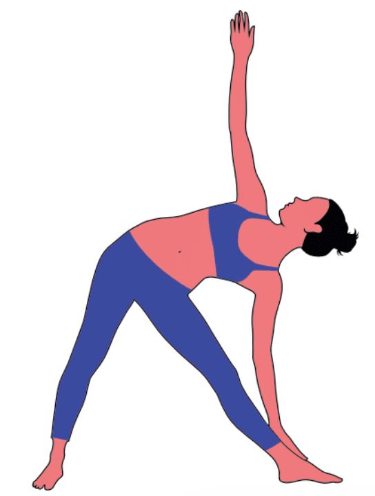 yoga core strength triangle