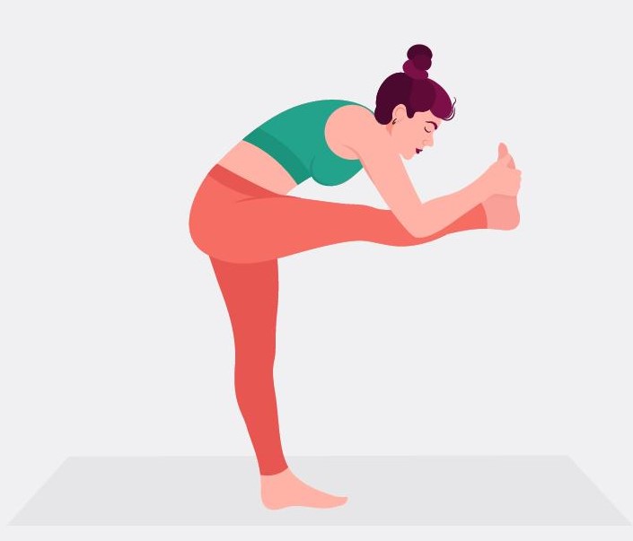 standing head to knee pose how to strengthen your legs yoga poses