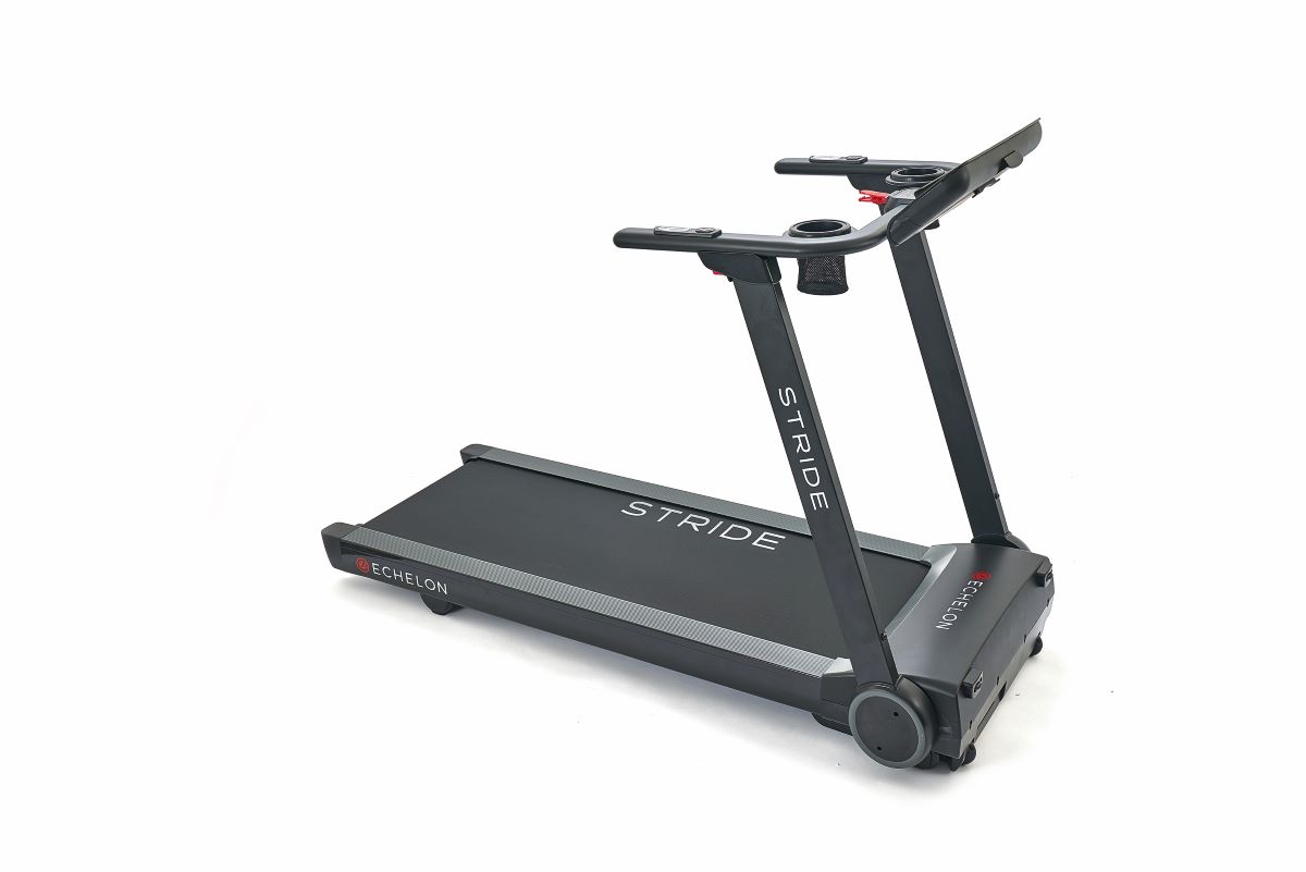 cut out image of echelon stride treadmill on white background