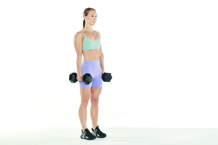 woman demonstrates lateral lunges 