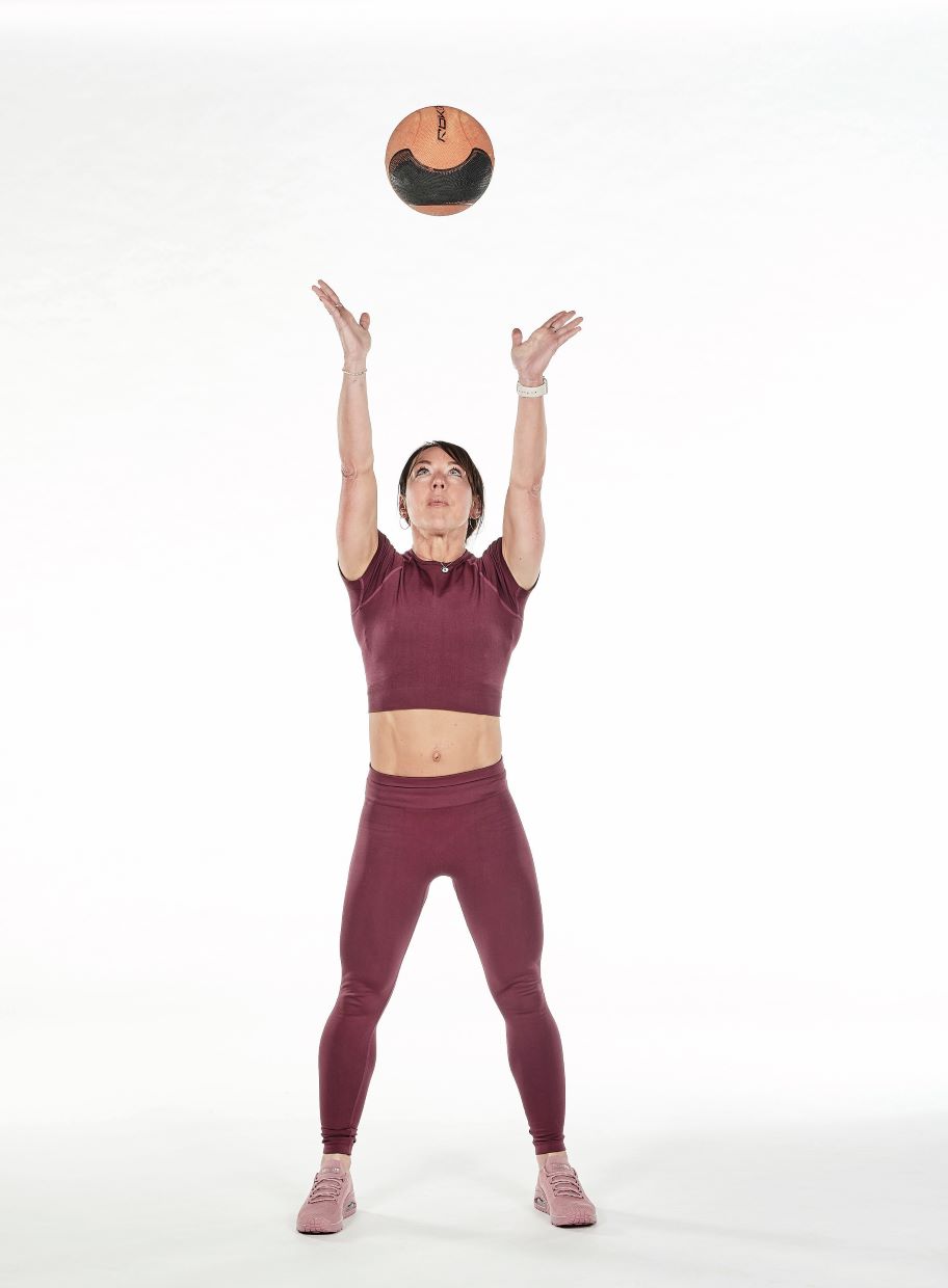 squat to throw with medicine ball best exercises for beginners