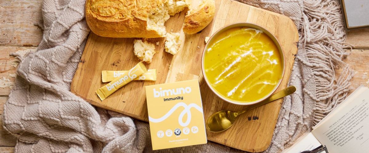 bimuno immunity with soup and bread