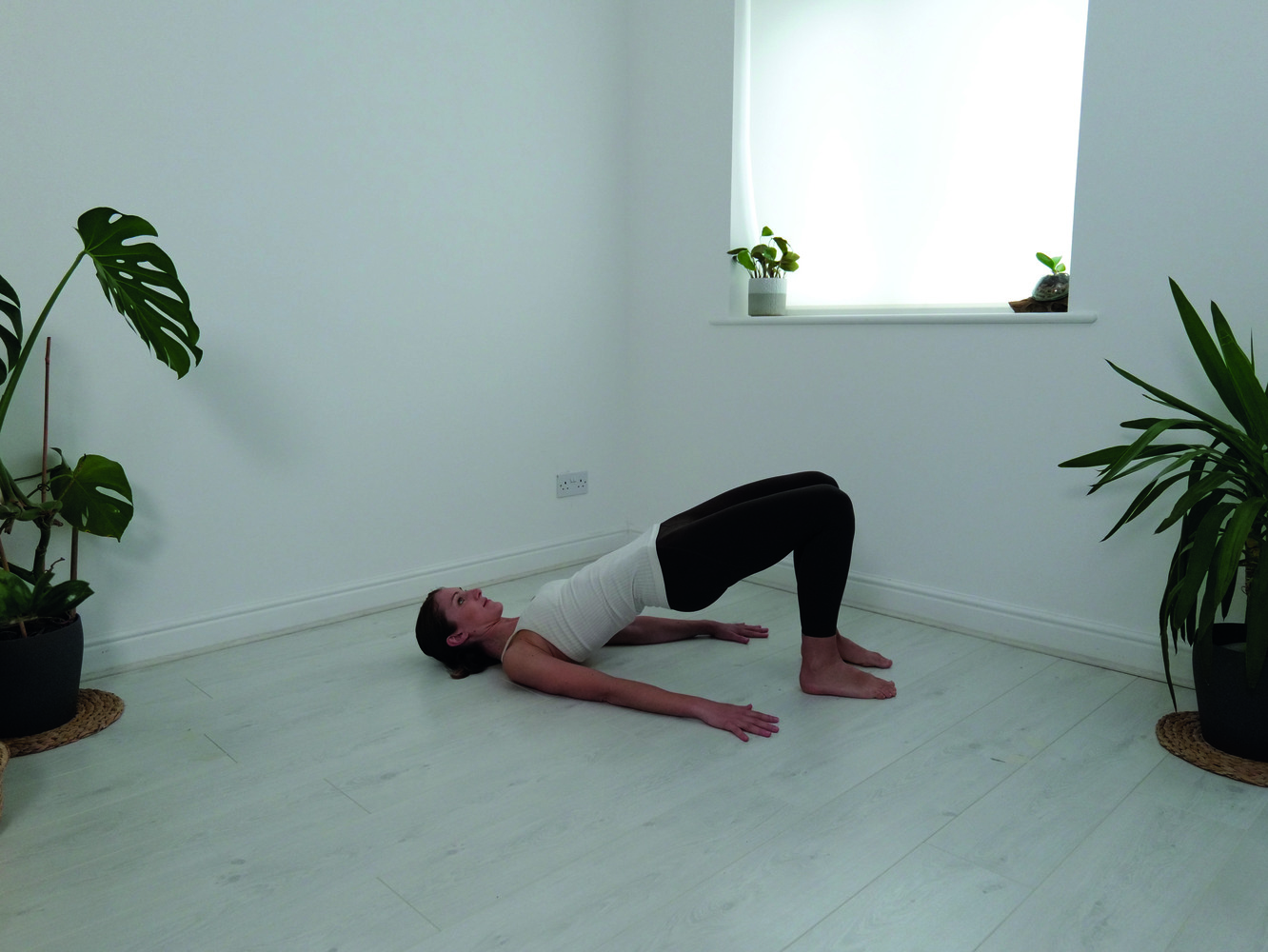 bridge roll ease stress and anxiety exercises