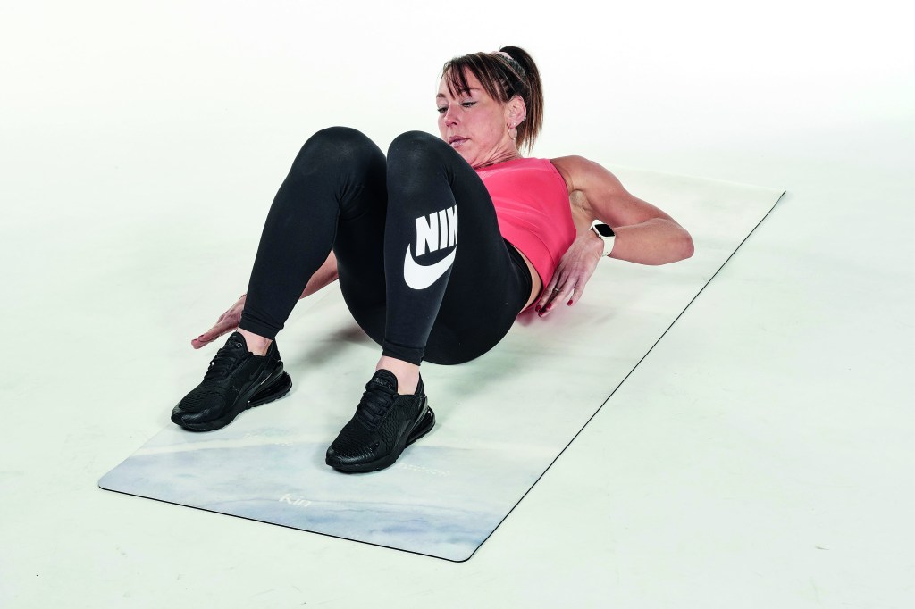 This exercise mat workout will keep your training fun while toning the body from head to toe