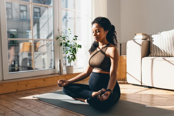 Try this prenatal yoga first trimester flow