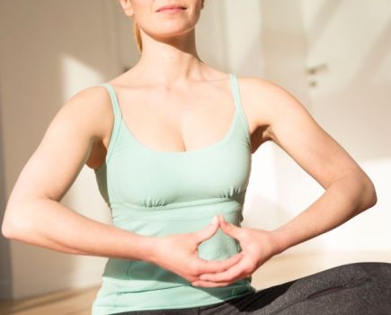 Woman meditating