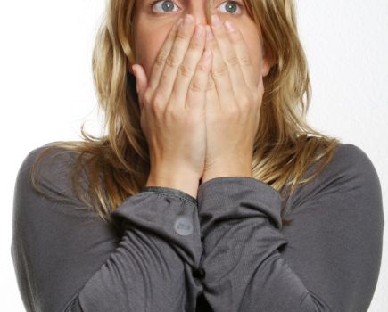 Young woman looking worried