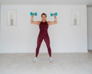 Woman doing weights