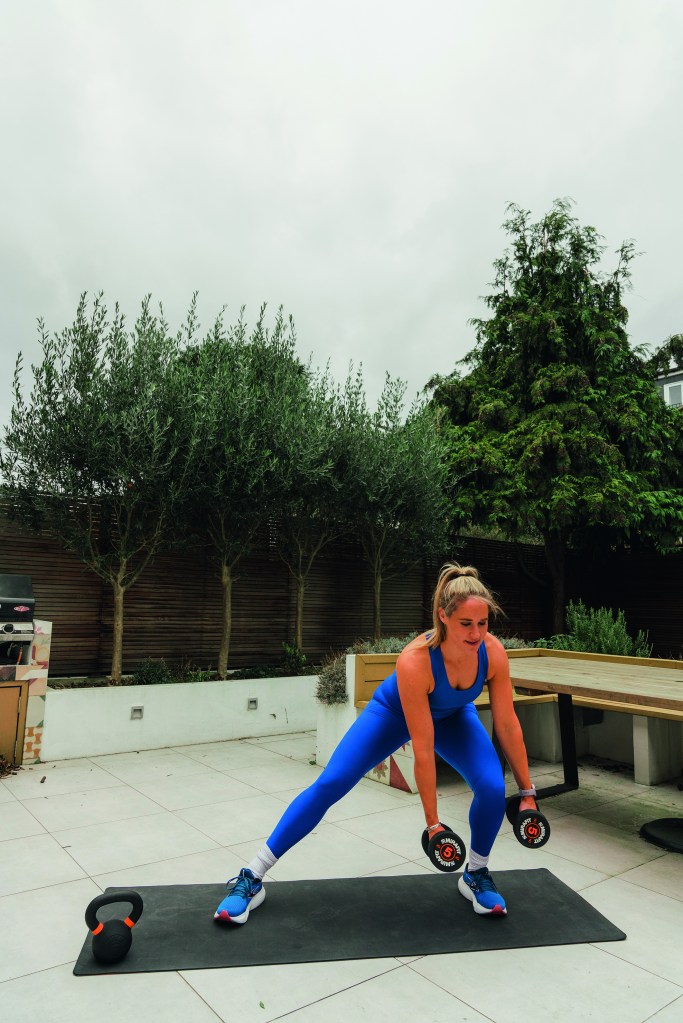 Hone your body from top to toe with a single set of dumbbells and this workout from top PT Sarah Campus