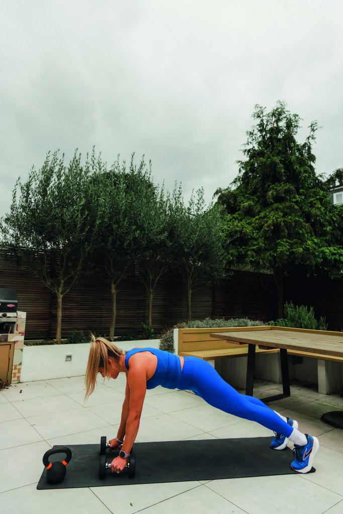 Hone your body from top to toe with a single set of dumbbells and this workout from top PT Sarah Campus