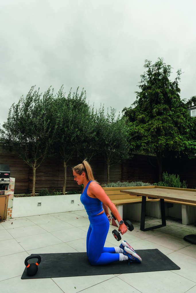 Hone your body from top to toe with a single set of dumbbells and this workout from top PT Sarah Campus