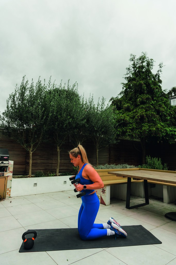 Hone your body from top to toe with a single set of dumbbells and this workout from top PT Sarah Campus