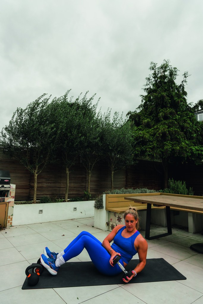 Hone your body from top to toe with a single set of dumbbells and this workout from top PT Sarah Campus