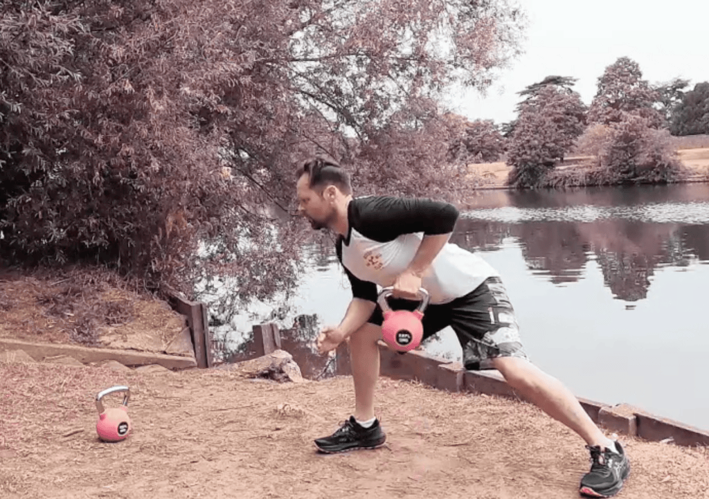 Unilateral bent-over row