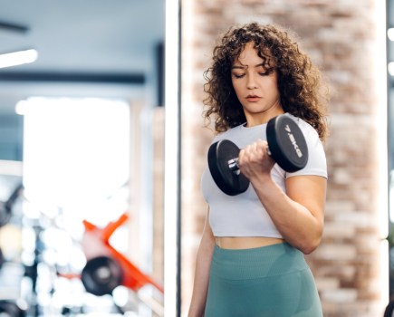 Hone your body from top to toe with a single set of dumbbells